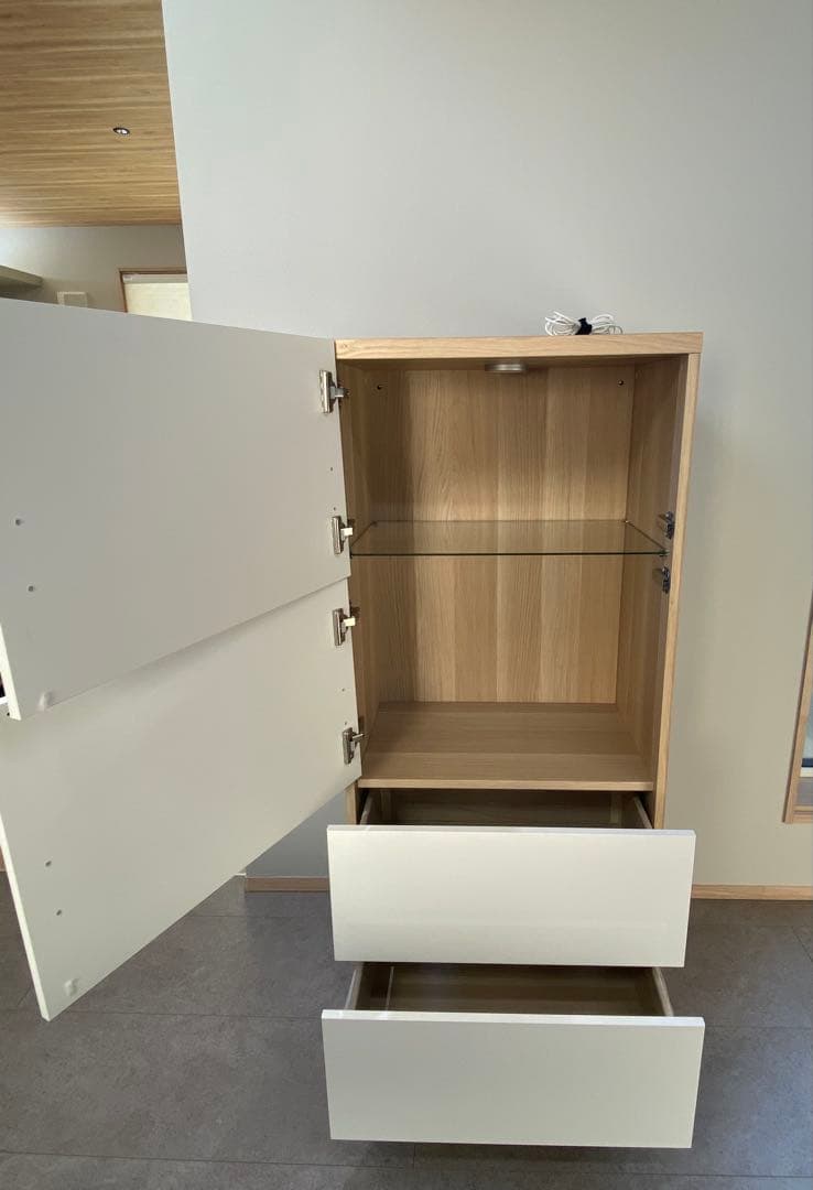 【IKEA】ベストー　ホワイト 木製 チェスト