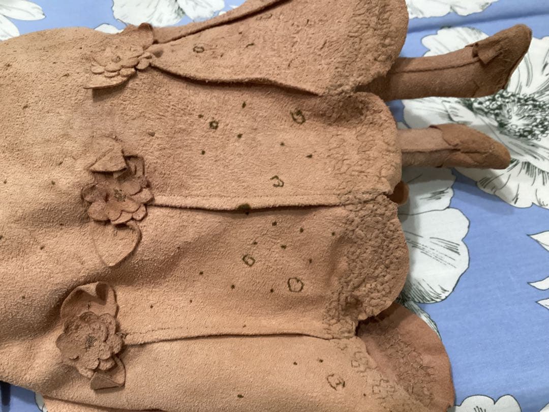 創作人形作家山下昌子　MAKODOLL 未使用　羊革花の装飾 アートドール箱付