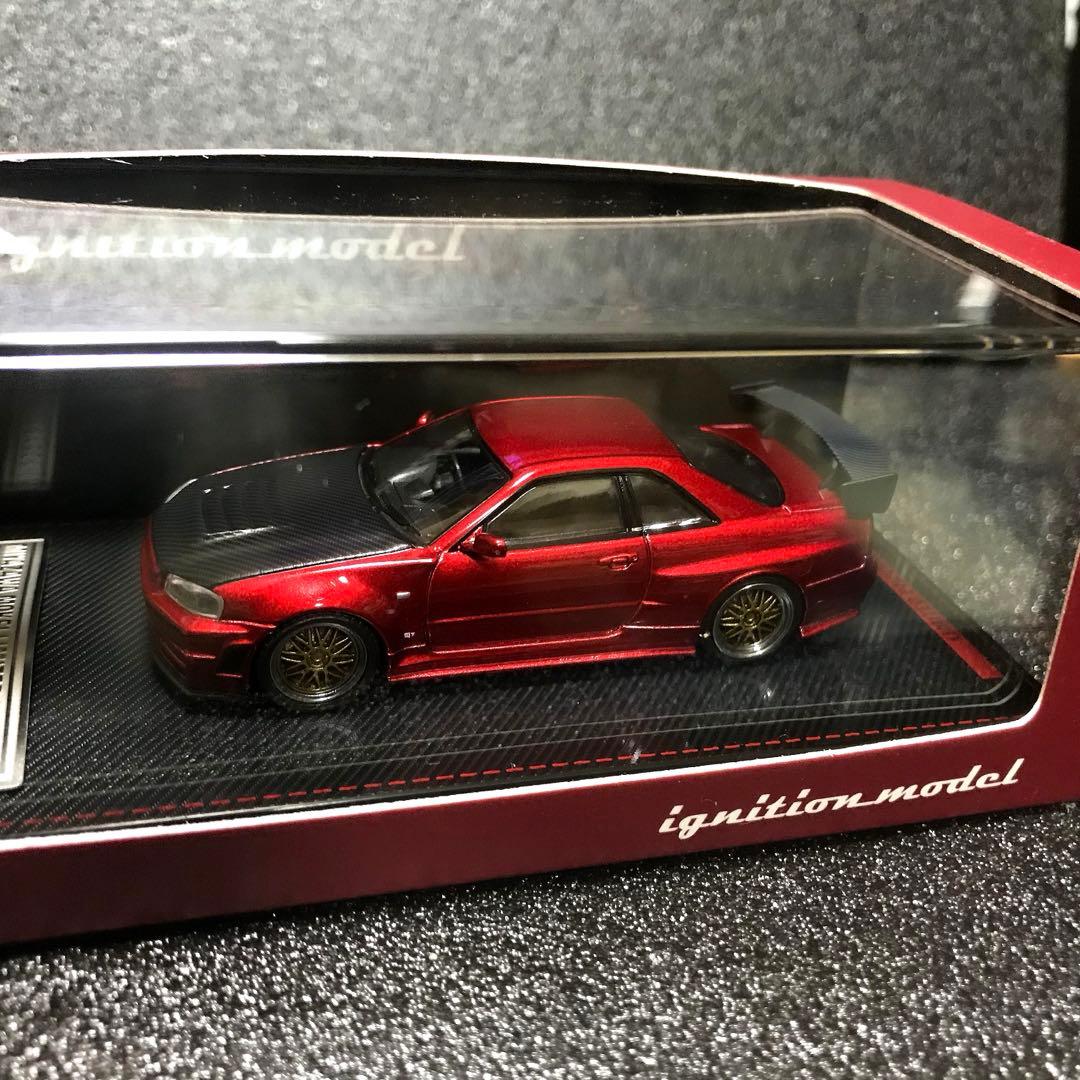 イグニッションモデル 1/64 スカイライン R34 GTR 限定レッド 未開封