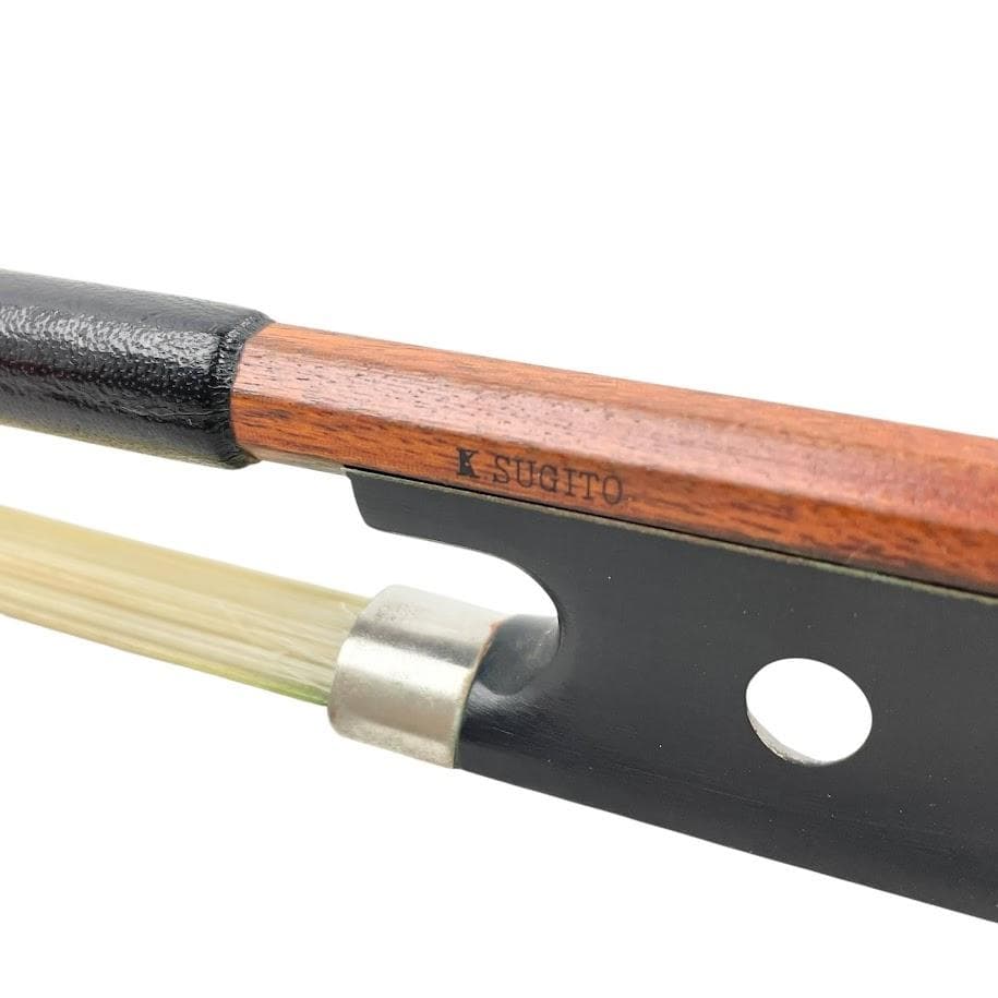 ○杉藤製 バイオリン弓○K.SUGITO刻印 4/4 フェルナンブコ 杉藤浩司氏