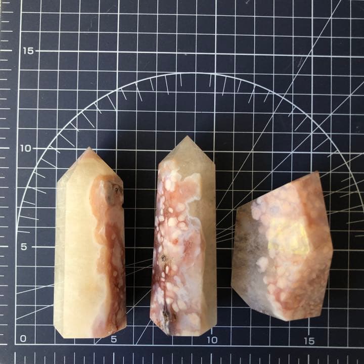 カーネリアンフラワーアゲート 3P