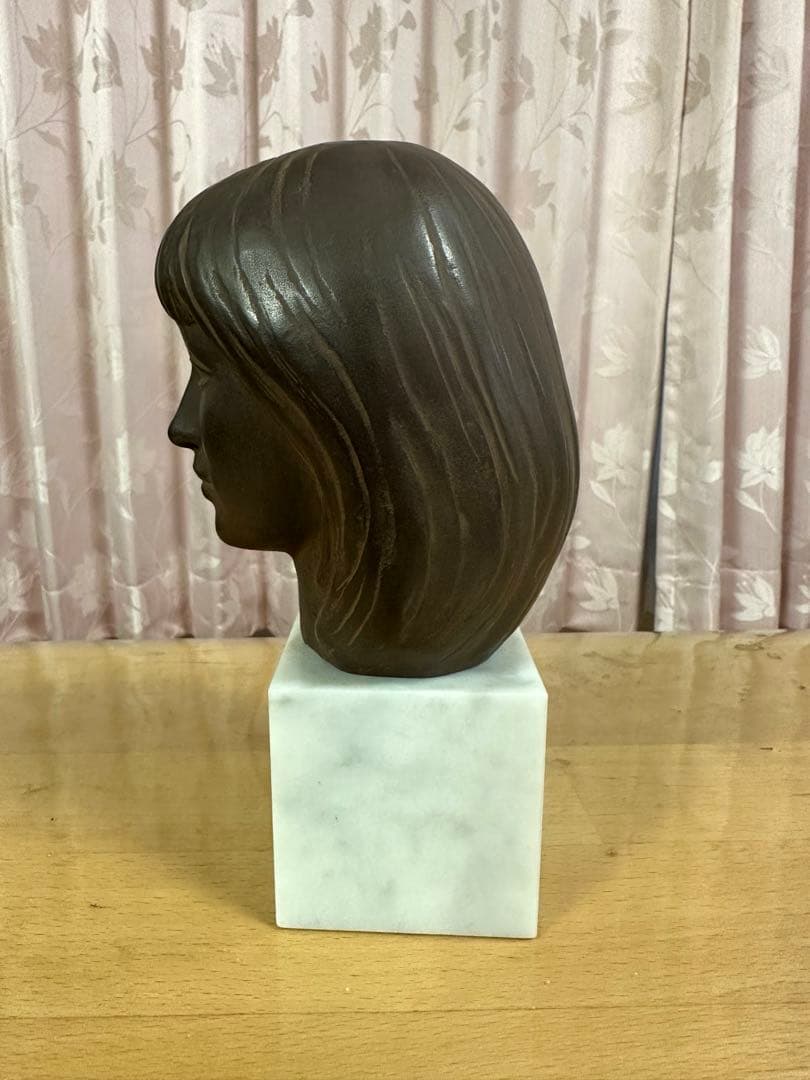 舟越保武 少女像 ブロンズ 彫刻 オブジェ 美術品 現代アート 彫塑