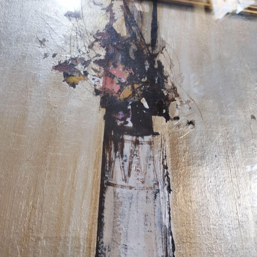 真作 油絵 絵画 花 三浦義幸 静物の構図 油彩12号