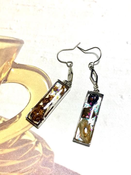 パワーストーンピアス✨２セット　ペア　隕石