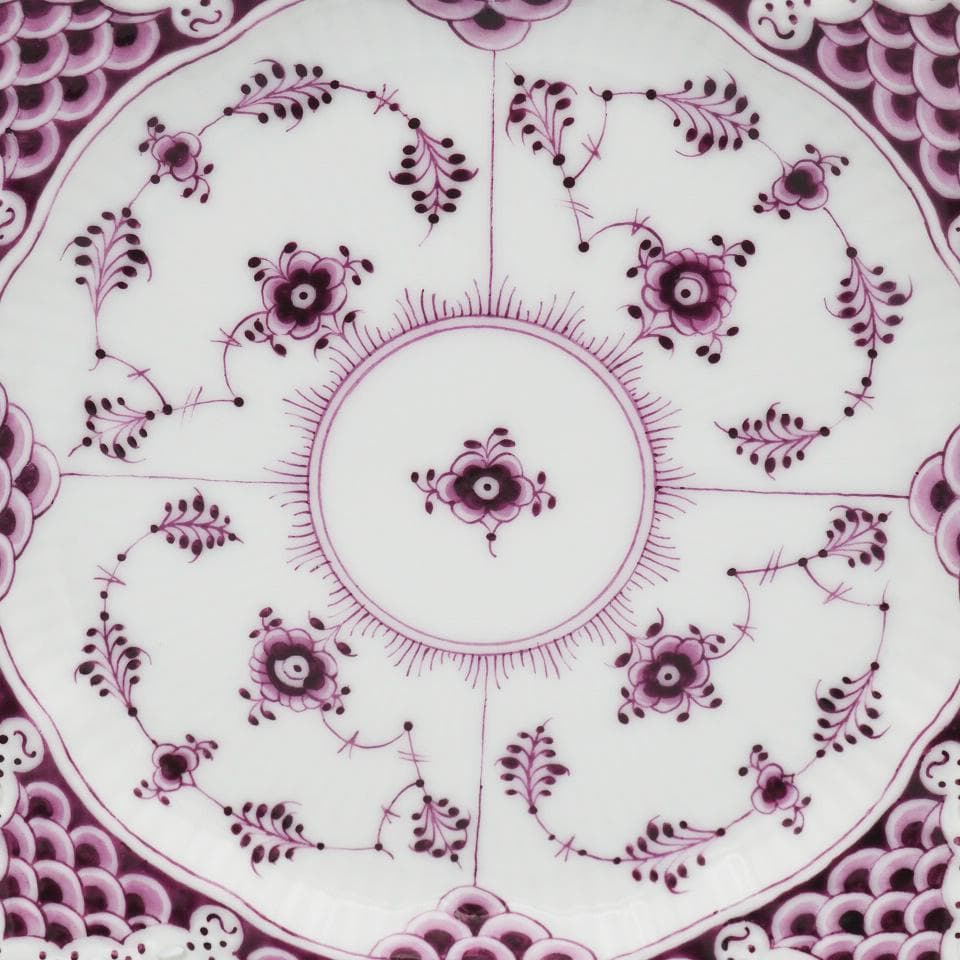 ロイヤルコペンハーゲン バーガンディ ダブルレース プレート 17.5cm #2