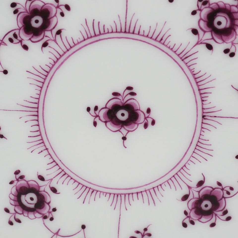 ロイヤルコペンハーゲン バーガンディ ダブルレース プレート 17.5cm #2