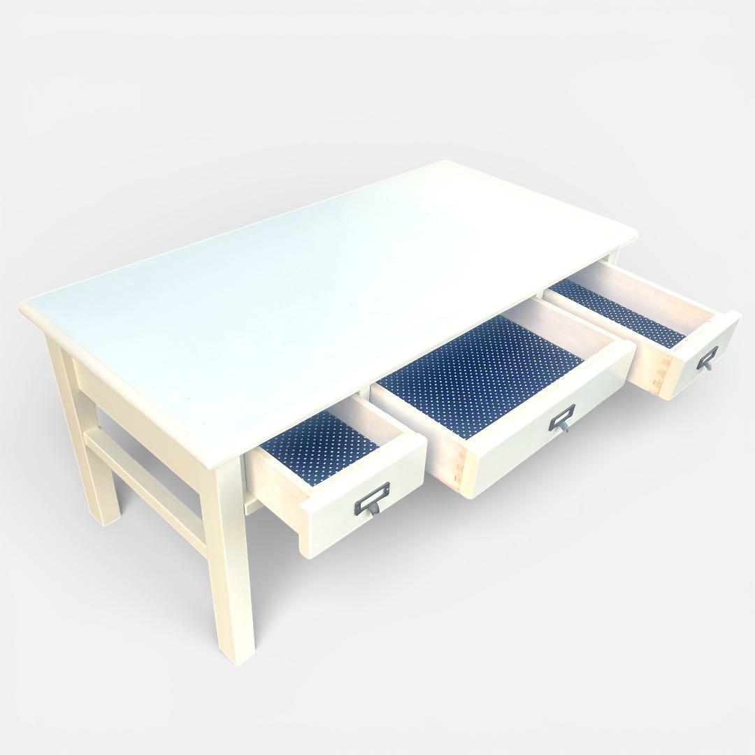 関家具 mam セージ センターテーブル パイン無垢材 フレンチカントリー