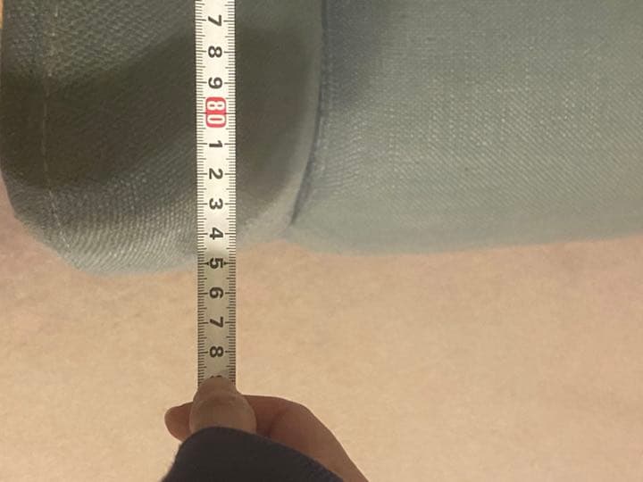 1.5人掛け　水色のソファー