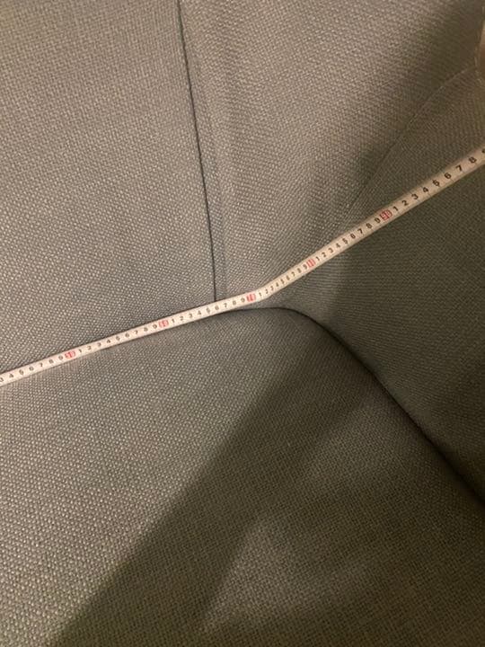 1.5人掛け　水色のソファー