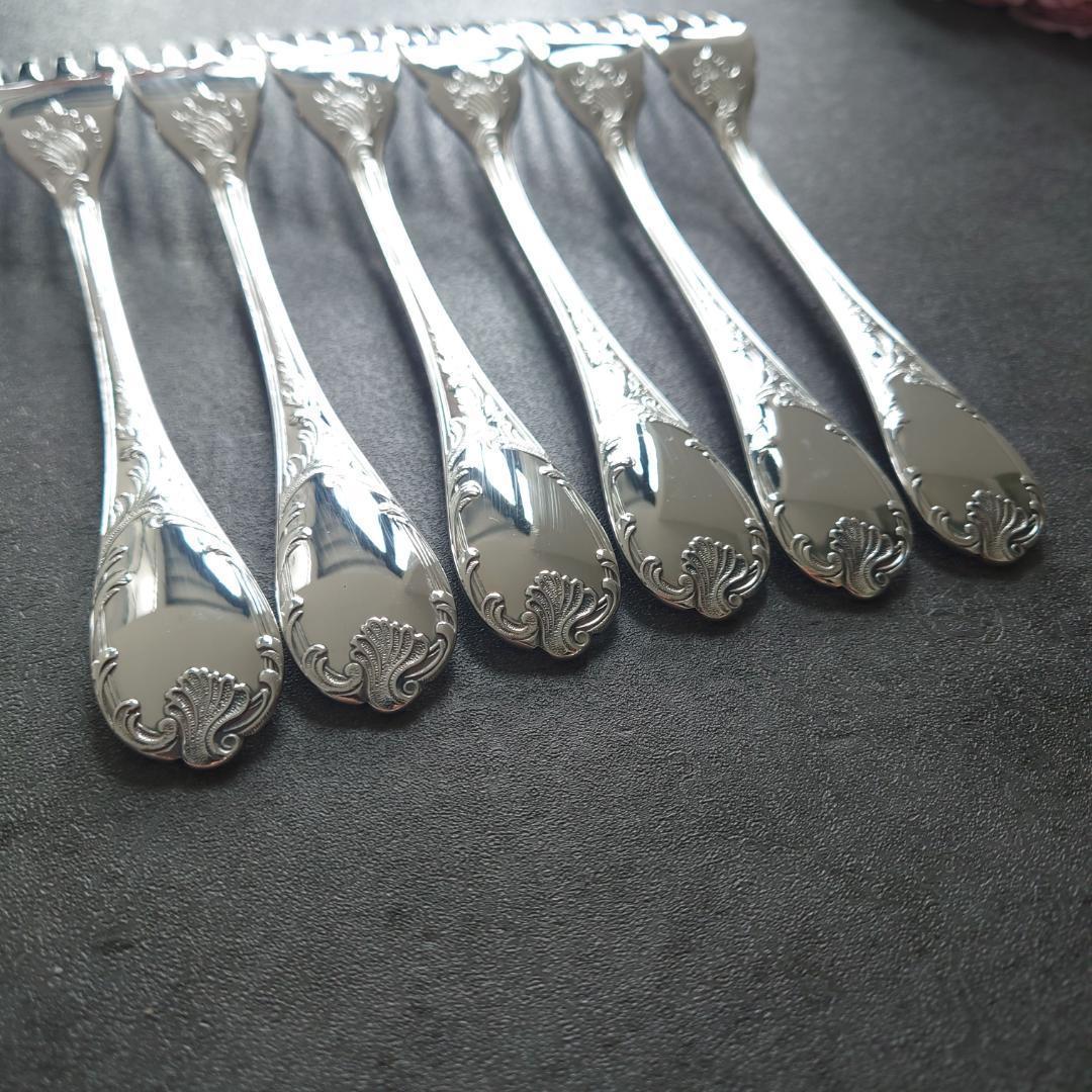 希少 美品 クリストフル マルリー フィッシュフォーク 6点