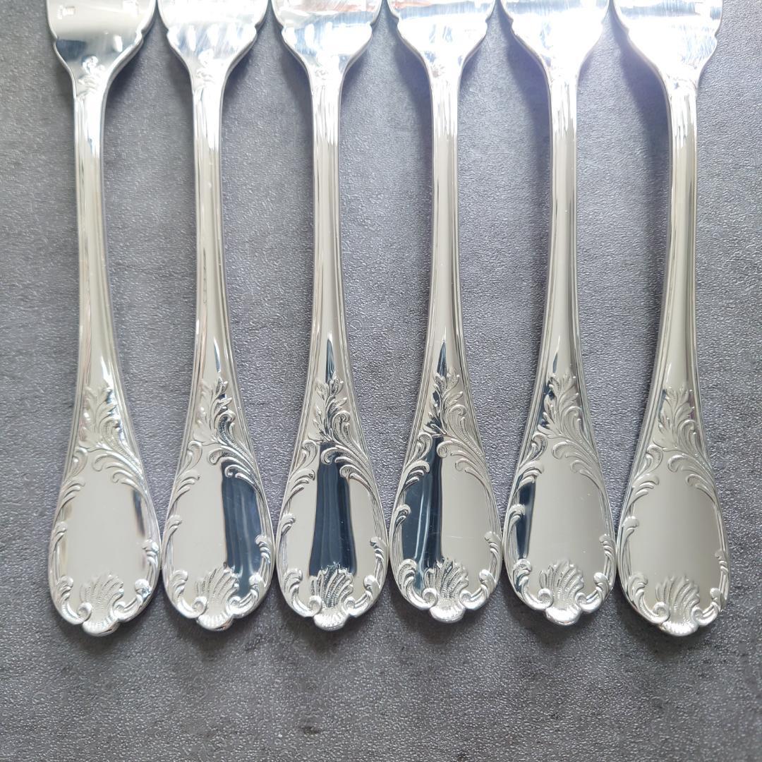 希少 美品 クリストフル マルリー フィッシュフォーク 6点