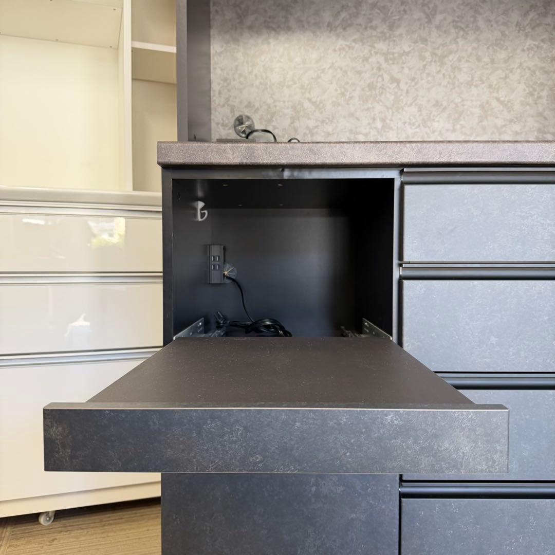 【新品同様‼️】パモウナ 160cm幅キッチンボード フルソフトクローズ仕様