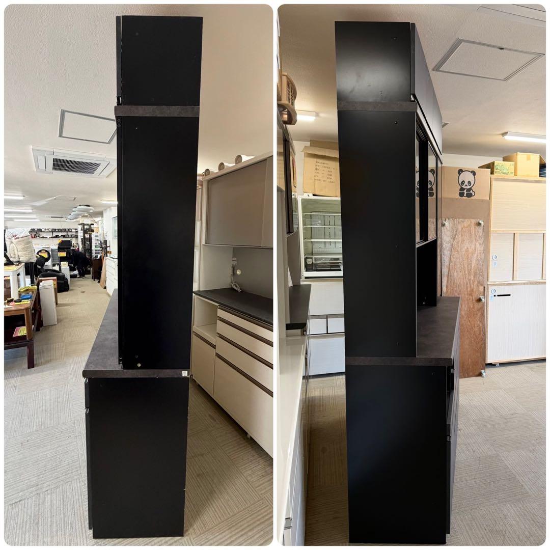 【新品同様‼️】パモウナ 160cm幅キッチンボード フルソフトクローズ仕様