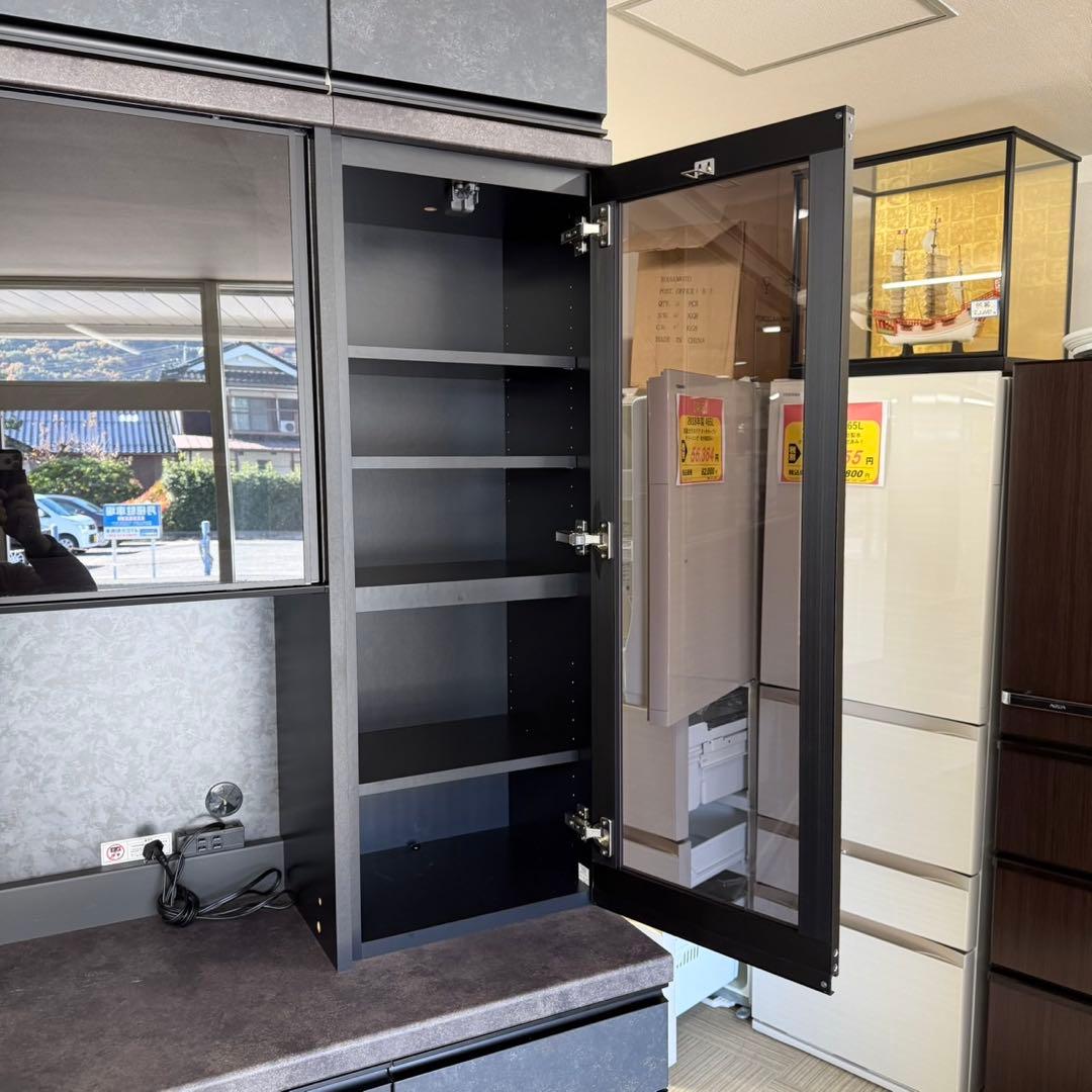 【新品同様‼️】パモウナ 160cm幅キッチンボード フルソフトクローズ仕様