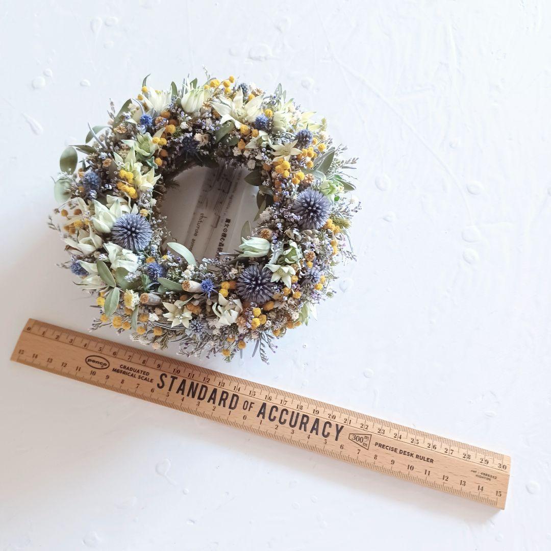 【魔女の棲む森 ～裏庭～】ドライフラワー リース 夏