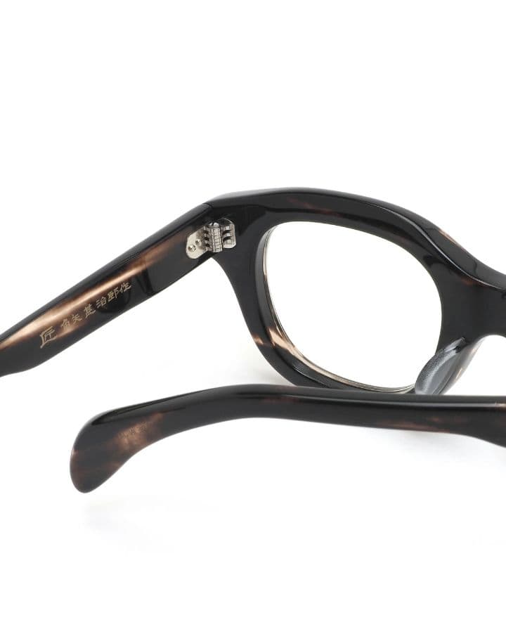 ☆匠 角矢甚治郎作【鯖江メガネ・新品】伊達メガネ　セルロイドフレーム　其40-ハ