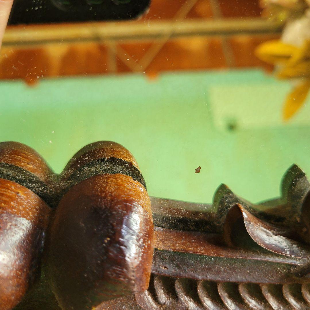 レトロ　アンティーク木彫り　掛鏡 レトロ