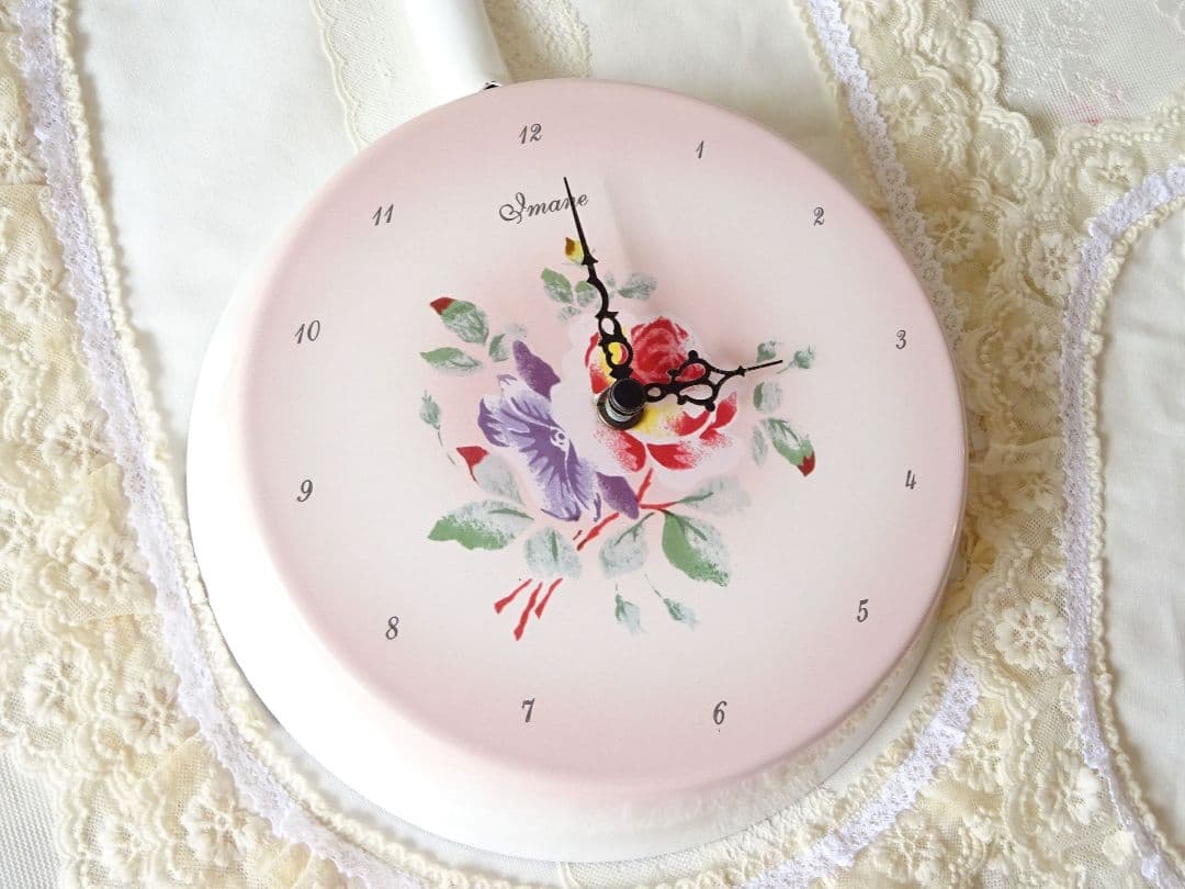 イマン　プリンセスローズ　フライパン時計　マニーローズ