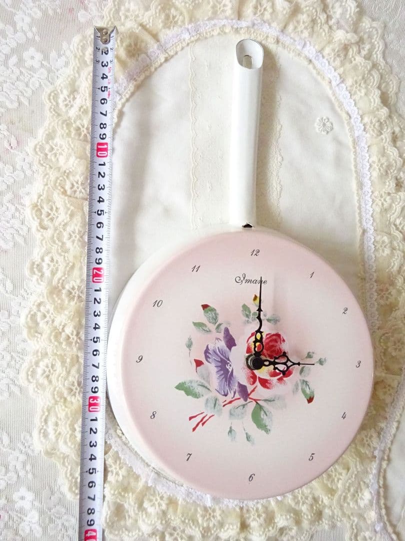 イマン　プリンセスローズ　フライパン時計　マニーローズ