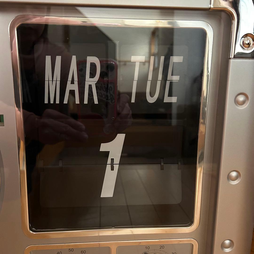 壁掛け時計 アンティーク調 レトロ調 クラシック調 パタパタカレンダー