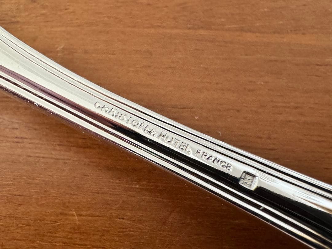 クリストフルホテル モノグラム デザートフォーク 4本