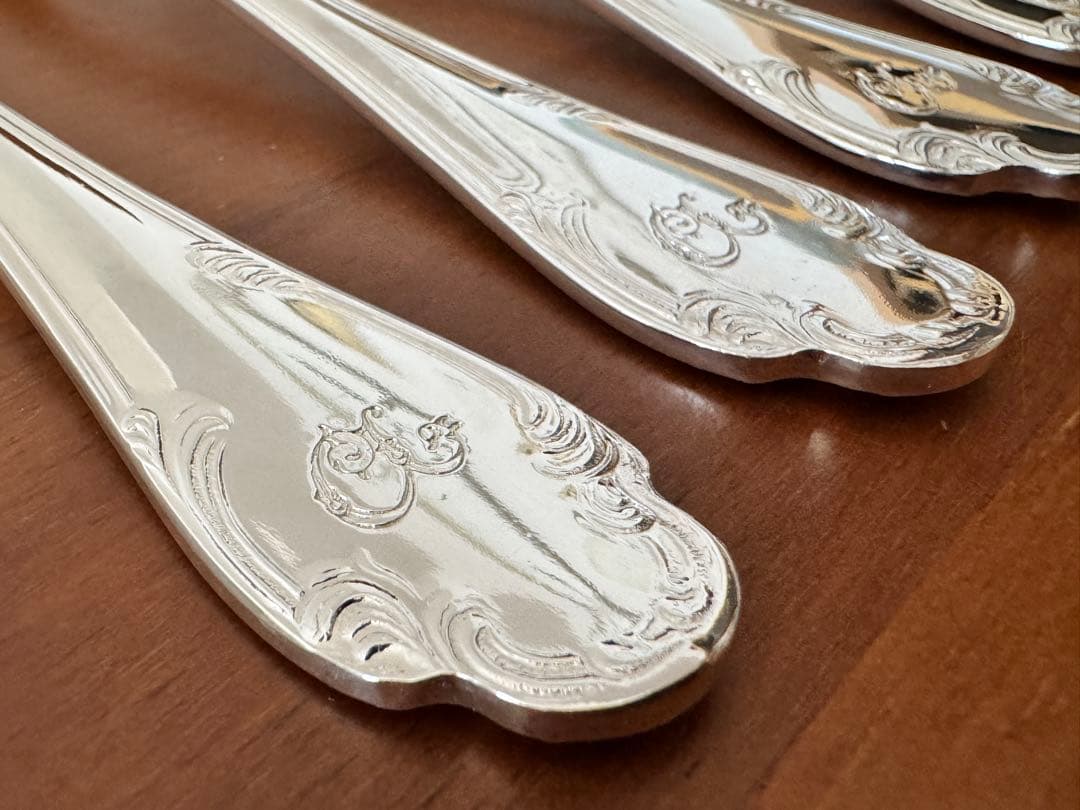 クリストフルホテル モノグラム デザートフォーク 4本