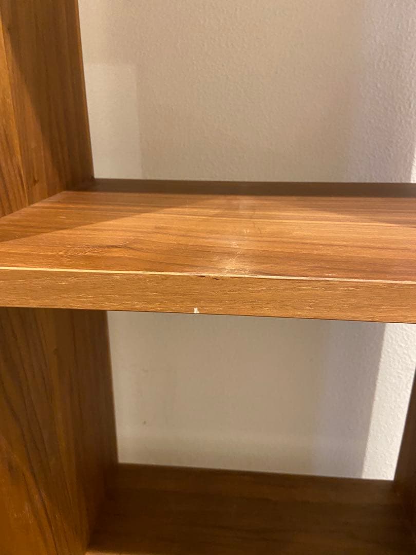 ⭐️美品⭐️オプション２個付⭐️無印⭐️ウォールナット材⭐️スタッキングシェルフ⭐️３段２列