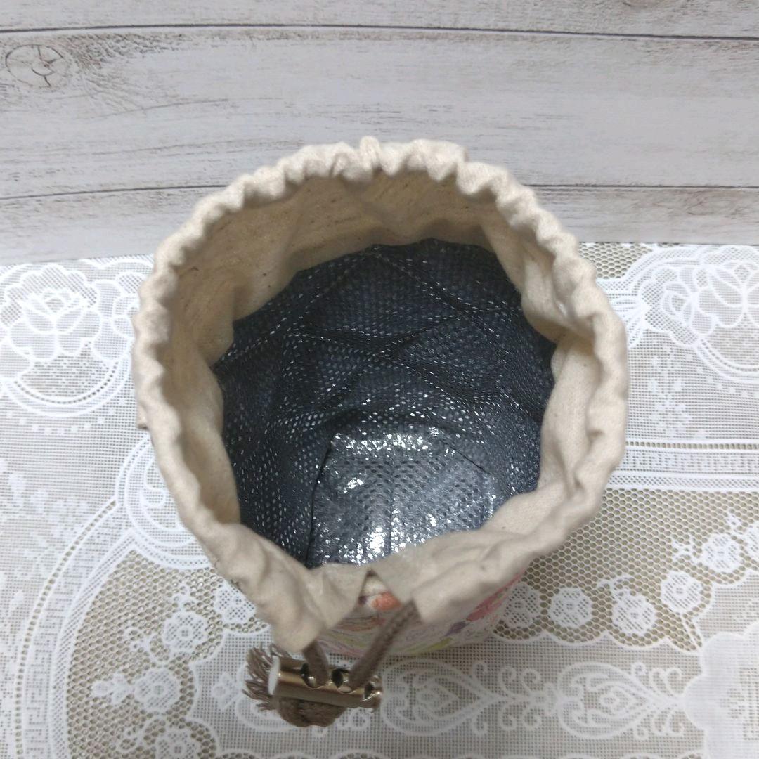 560  ペットボトルカバー　保温・保冷　   フラワー　ピンク