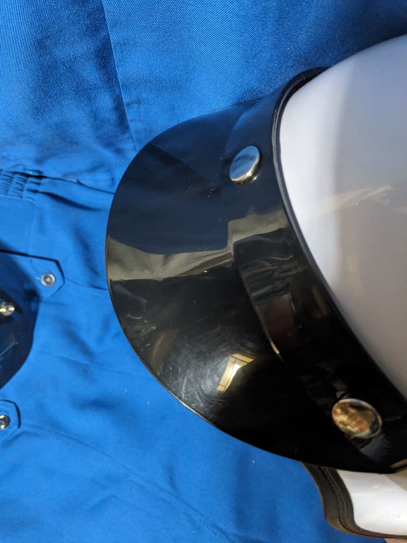 長期保管　交通　ヘルメット 未使用　フェイスシールド付