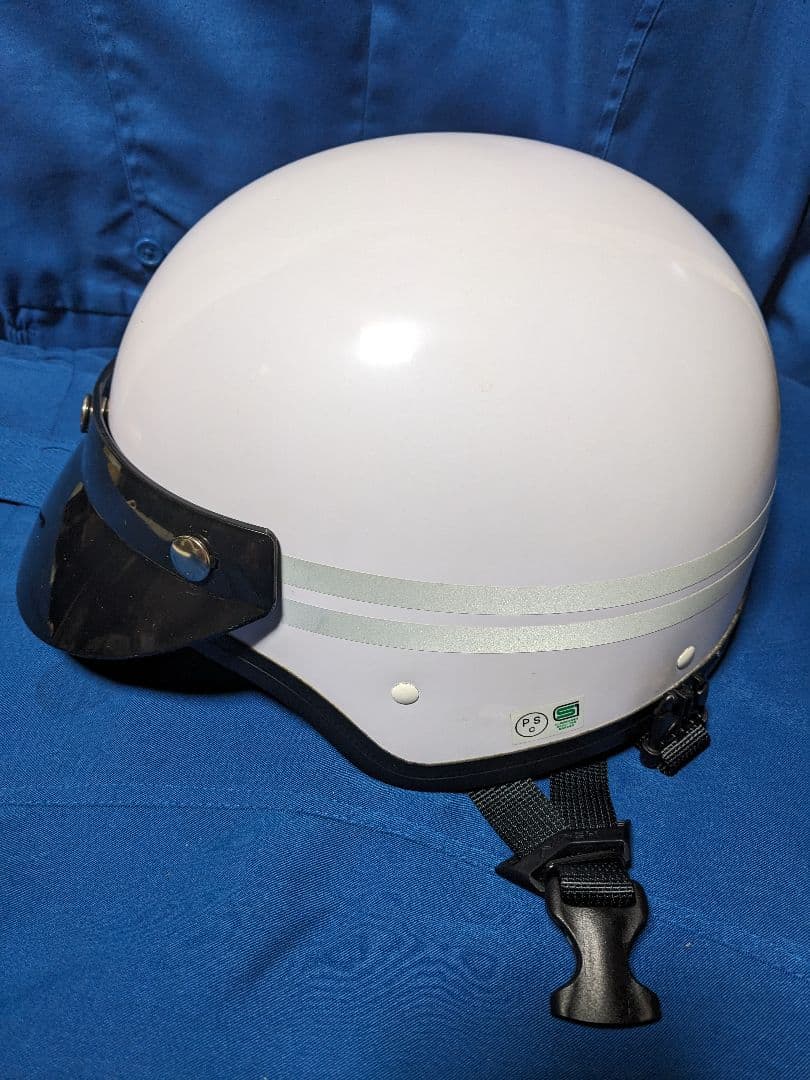 長期保管　交通　ヘルメット 未使用　フェイスシールド付