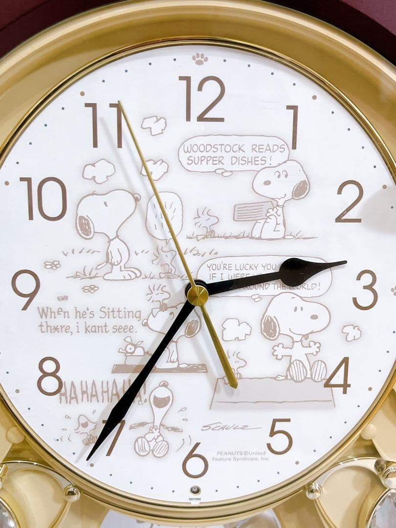 希少品】スヌーピー SNOOPY 掛け時計 からくり時計 4MH778-M - メルカリ