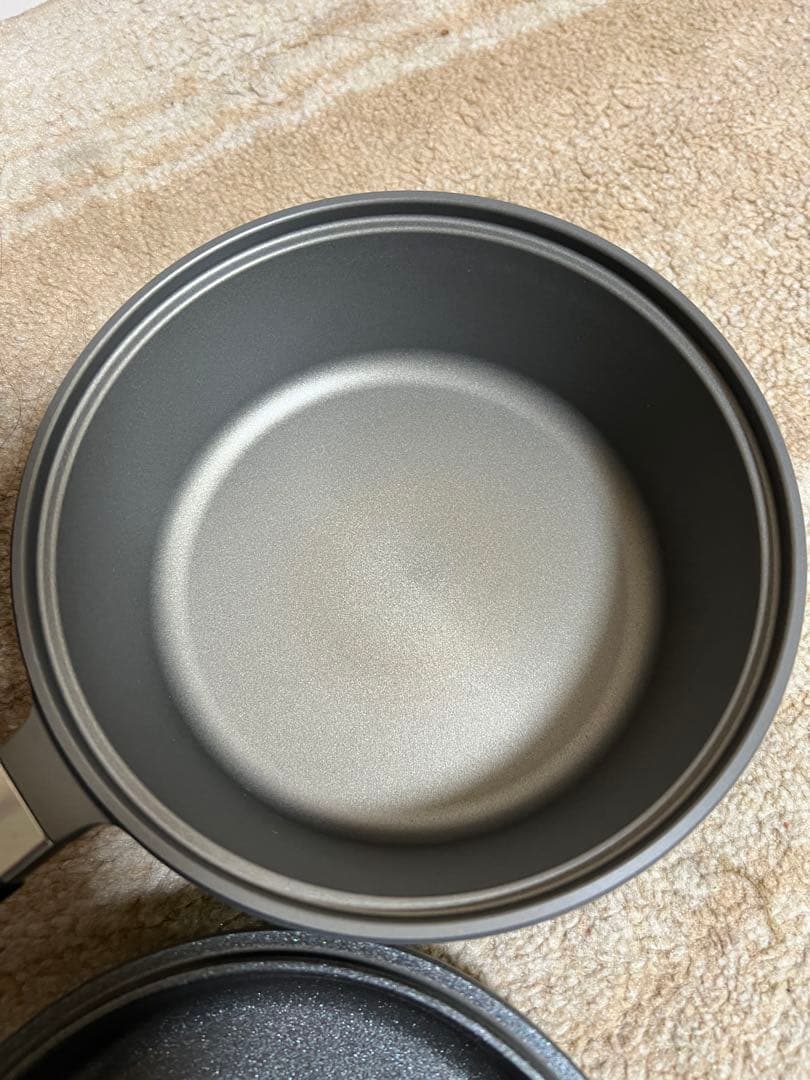 ムスイ　無水鍋　片手鍋 ガラス蓋付　ミニセット