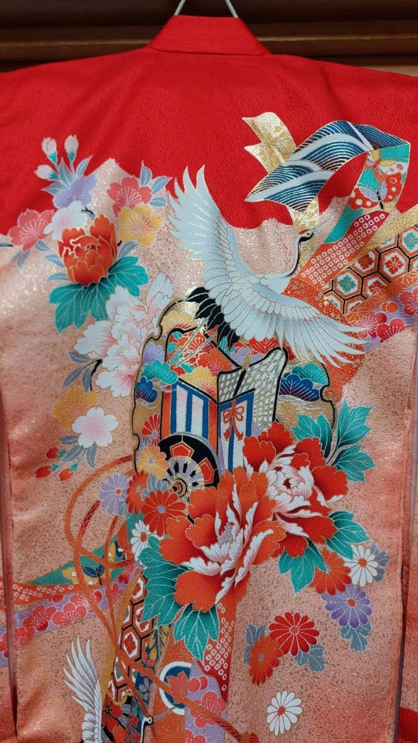 NA128アンティーク子供着物正絹めちゃくちゃ綺麗着丈99センチ裄丈45センチ