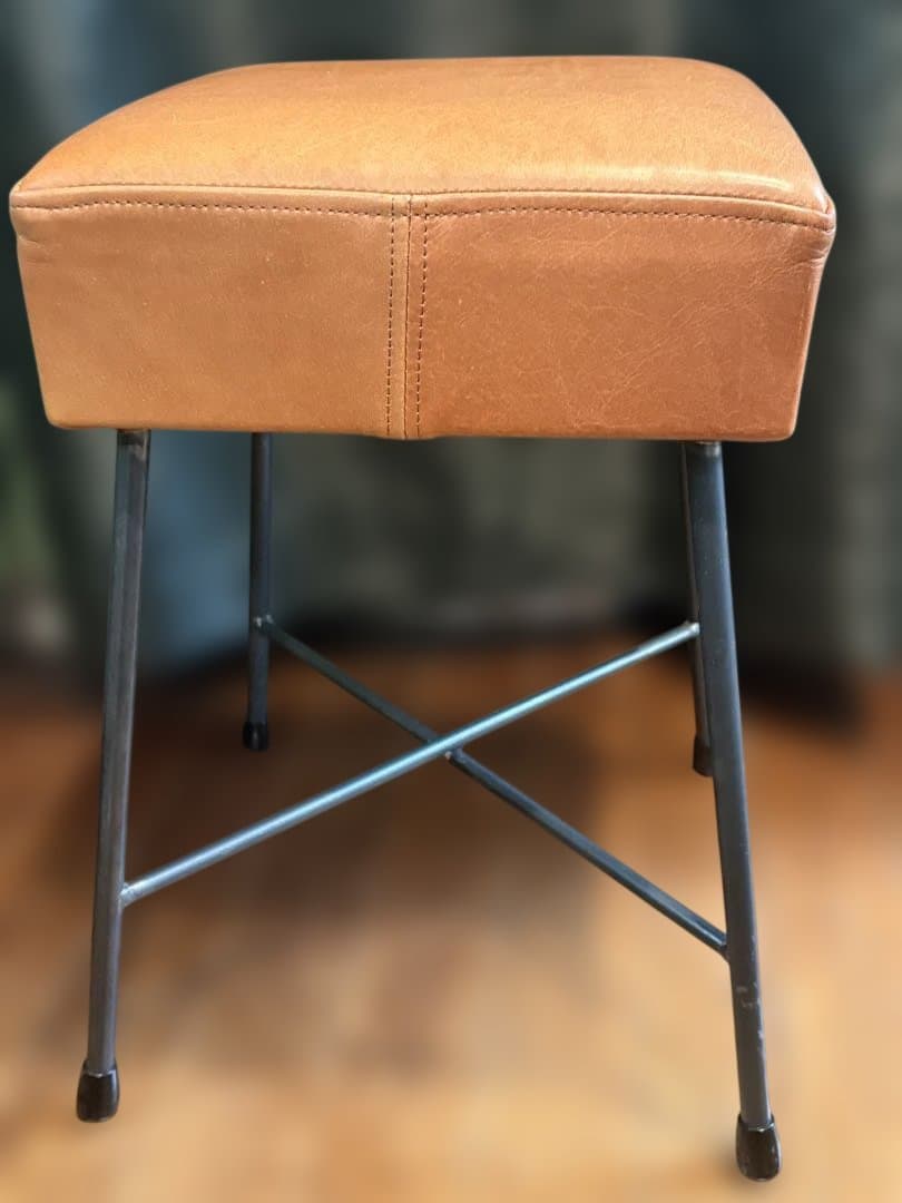 ロータイプ ローフ スツール SIKAKU シカク レザー 本革