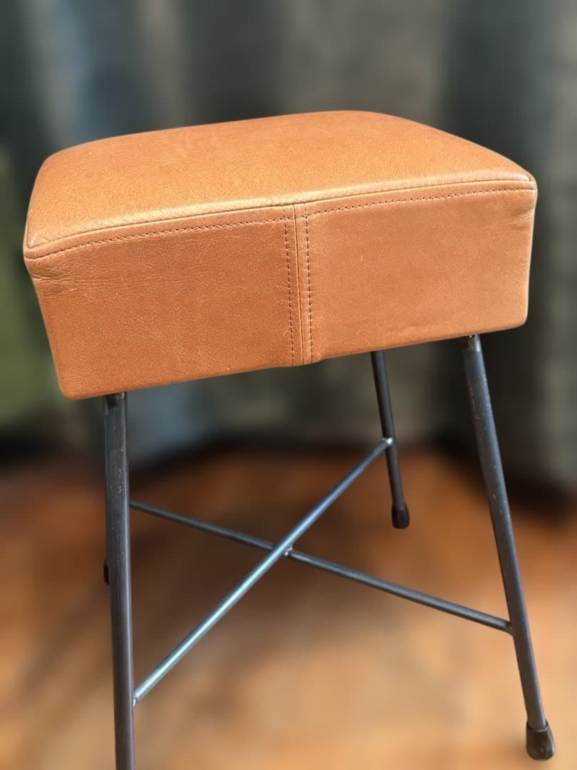 ロータイプ ローフ スツール SIKAKU シカク レザー 本革