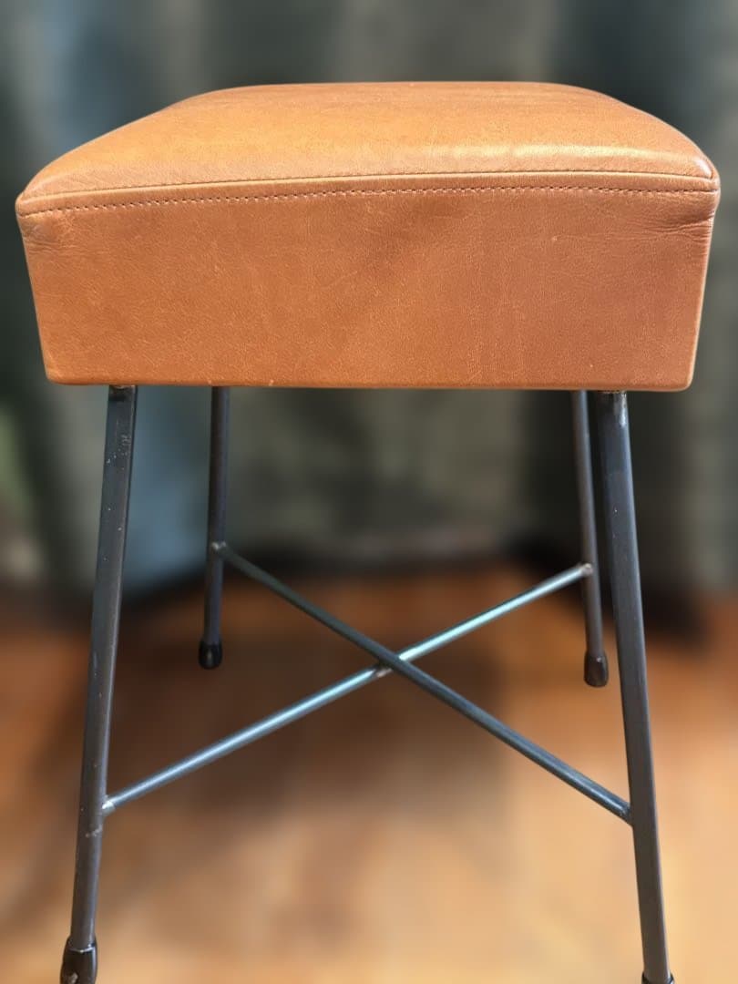 ロータイプ ローフ スツール SIKAKU シカク レザー 本革