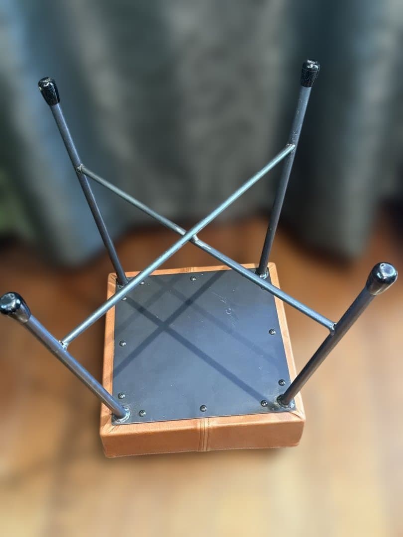 ロータイプ ローフ スツール SIKAKU シカク レザー 本革