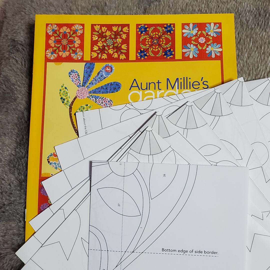【入手困難】洋書　Aunt Millie's garden パッチワーク型紙