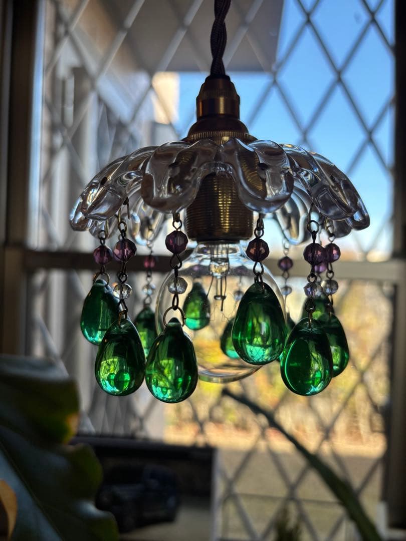 19世紀オールドバカラ】ヴィンテージ ヴァセリンガラス ミニ