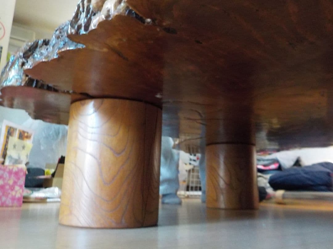 座卓テーブル　無垢材　ローテーブル　 栃木