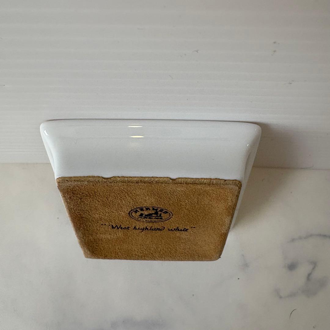 新品 Hermès ウエストハイランドホワイトテリア皿 箱付き 廃盤品