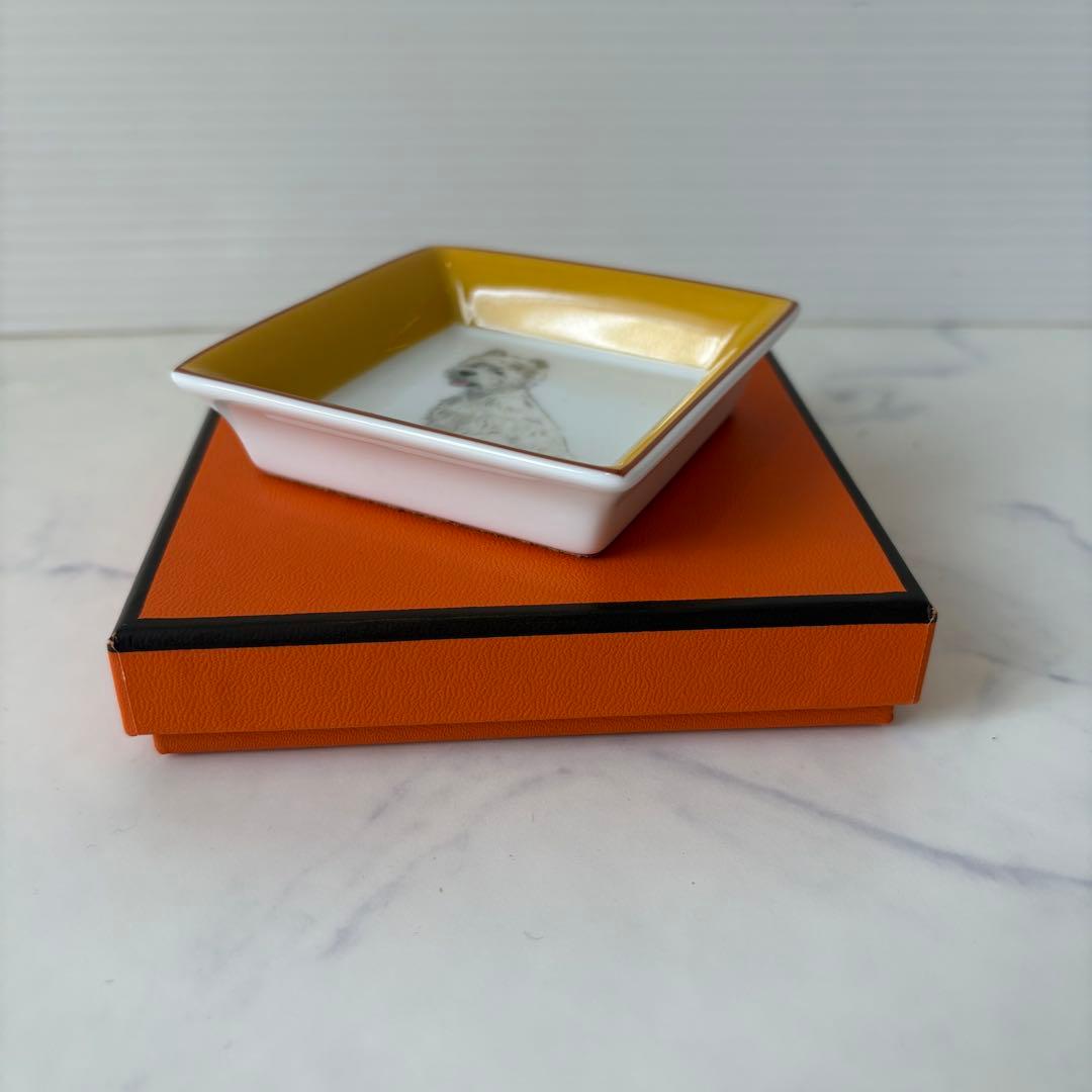 新品 Hermès ウエストハイランドホワイトテリア皿 箱付き 廃盤品