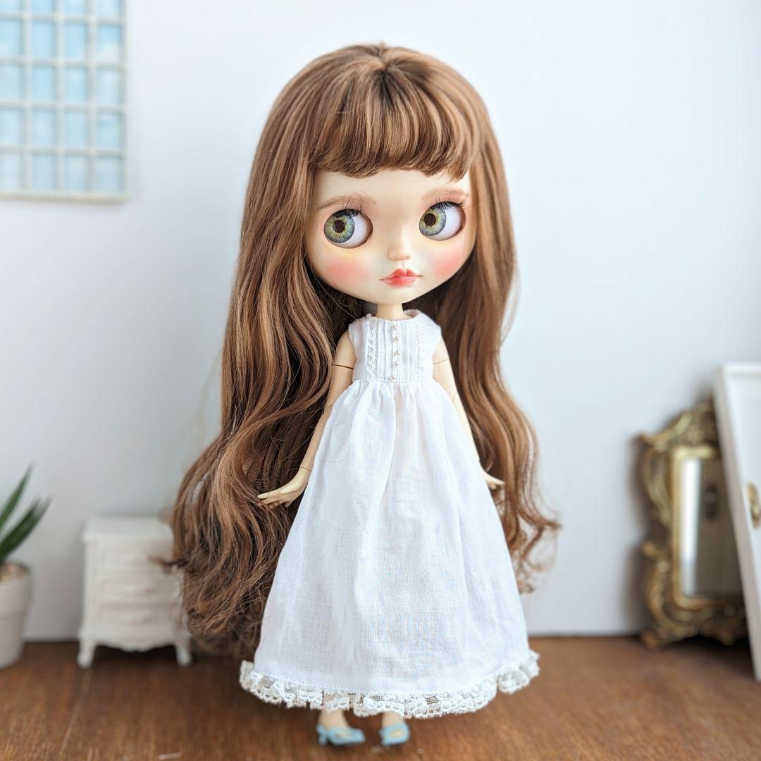 943※ブライスアウトフィット※ガーゼのノースリーブピンタックワンピース