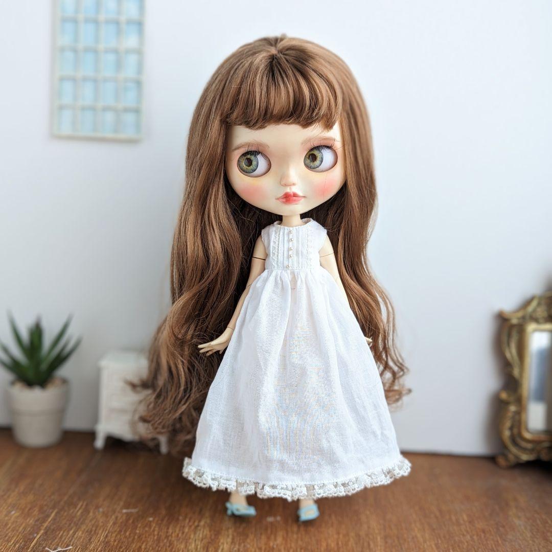 943※ブライスアウトフィット※ガーゼのノースリーブピンタックワンピース