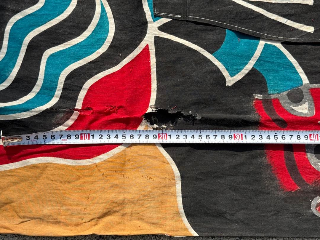 古布 木綿 鯉のぼり 二間 金太郎入 3.5m こいのぼりリメイク素材