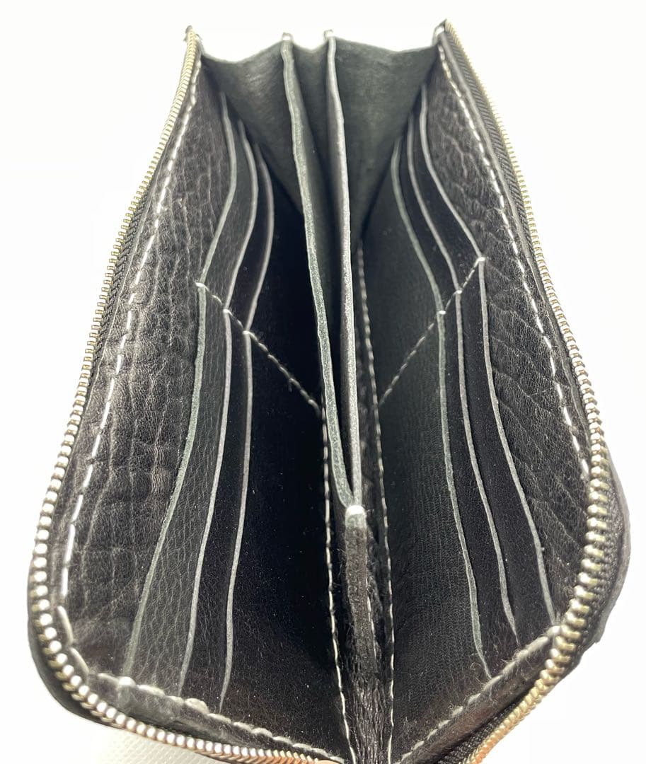 【新品】【牛革】 L字 長財布 ブラック