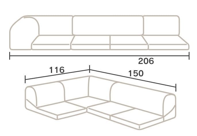 コーナーソファ　コンパクト　新品未使用