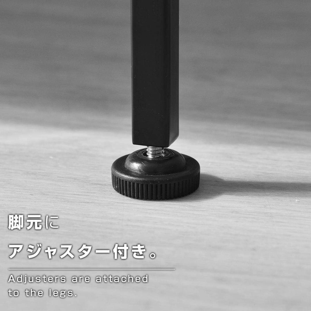 ワイエムワールド シェルフ 5段 幅47cm オーク 組み立て済 スチールラック