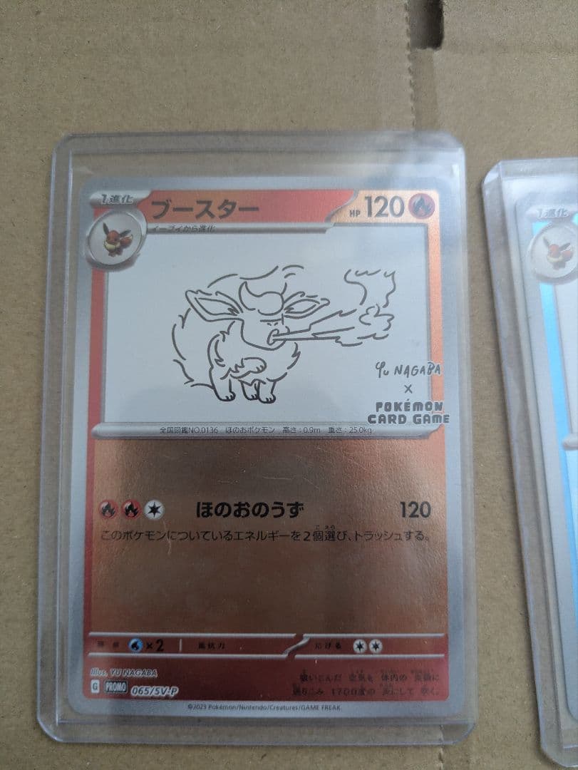 ブースターとグレイシアのポケモンカードセット