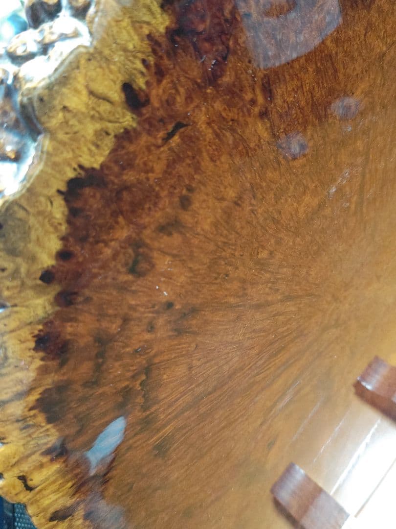 最終　美品　花梨　天然木1枚板　衝立(ついたて)